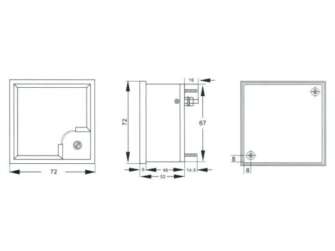 51-330# Miernik analogowy voltomierz kwadrat duży 300v 51-330# Miernik analogowy voltomierz kwadrat duży 300v