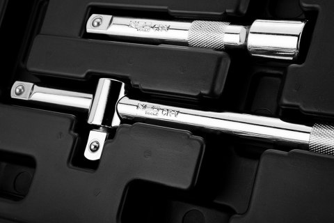 Klucze nasadowe 1/2", zestaw 32 szt., CrV Klucze nasadowe 1/2", zestaw 32 szt., CrV