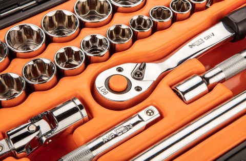 Klucze nasadowe 1/2", zestaw 33 szt. Klucze nasadowe 1/2", zestaw 33 szt.
