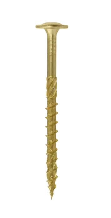 WKRĘT DO DREWNA Z KOŁNIERZEM NA TORX OCYNK ŻÓŁTY 6*200MM T30 WKRĘT DO DREWNA Z KOŁNIERZEM NA TORX OCYNK ŻÓŁTY 6*200MM T30