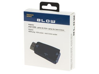 92-121# Przejście hdmi wtyk - vga gniazdo+gn.3,5