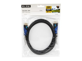 92-637# Przyłącze hdmi-hdmi blue proste 1.5m 4k