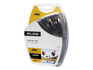 92-641# Przyłącze hdmi-hdmi premium 3m black 4k 2.0