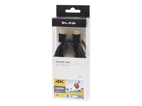 92-651# Przyłącze hdmi-hdmi black 2.0 4k 3m 92-651# Przyłącze hdmi-hdmi black 2.0 4k 3m