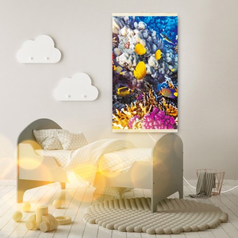 Grzejnik na podczerwień - giętki panel grzewczy 430W TRIO wzór 2 manhattan, wymiary 100x57cm z regulatorem