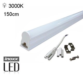 Świetlówka led liniowa t5 150cm 22w ciepła 3000k lampa natynkowa zintegrowana z oprawą