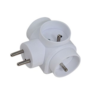 ELK302W Esperanza rozgałęźnik elektr. 3 gn. biały
