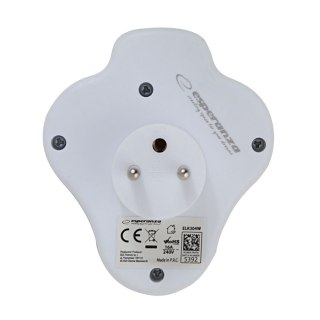 ELK304W Esperanza rozgałęźnik elektr. 3 gn. wł. biały