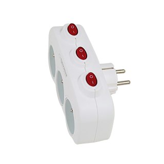 ELK307W Esperanza rozgałęźnik elektr. 3 gn. wł. biały