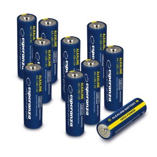 EZB112 Esperanza baterie alkaliczne aa 10szt zgrzewka zawieszana