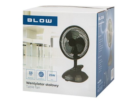 44-023# Wentylator biurkowy 6"/15cm klips 25w 2w1 czarny 44-023# Wentylator biurkowy 6"/15cm klips 25w 2w1 czarny