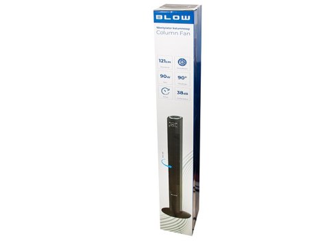 44-654# Wentylator kolumnowy xxl 121cm 90w czarny