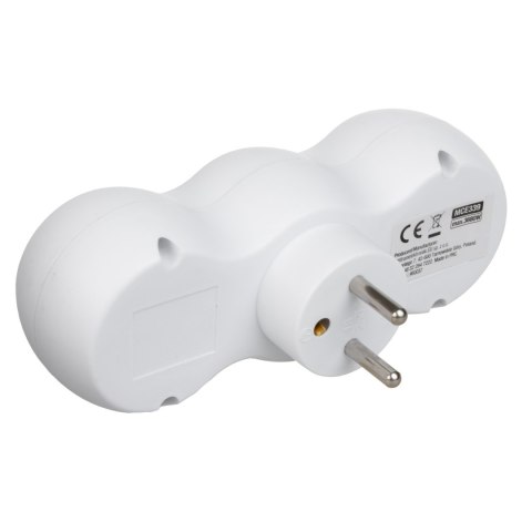 Gniazdko prądowe Maclean, rozgałęźnik z 2 gniazdami, 2x USB A/C, typu E, 2x16A, MCE339 E Gniazdko prądowe Maclean, rozgałęźnik z 2 gniazdami, 2x USB A/C, typu E, 2x16A, MCE339 E