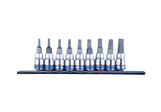 KPL. NASADEK 1/4'' TORX 9 SZTUK T8-T40
