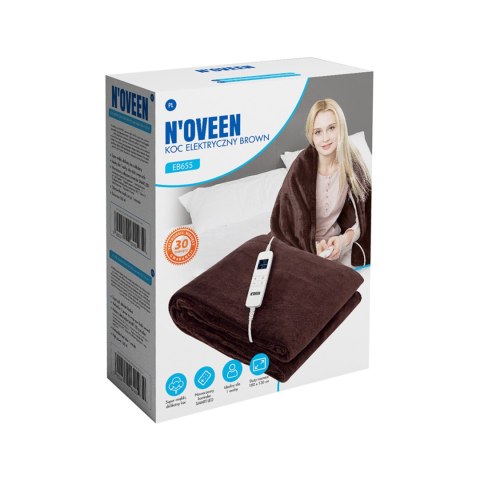 Koc elektryczny N'OVEEN EB655 BROWN 180 x 130 cm Koc elektryczny N'OVEEN EB655 BROWN 180 x 130 cm