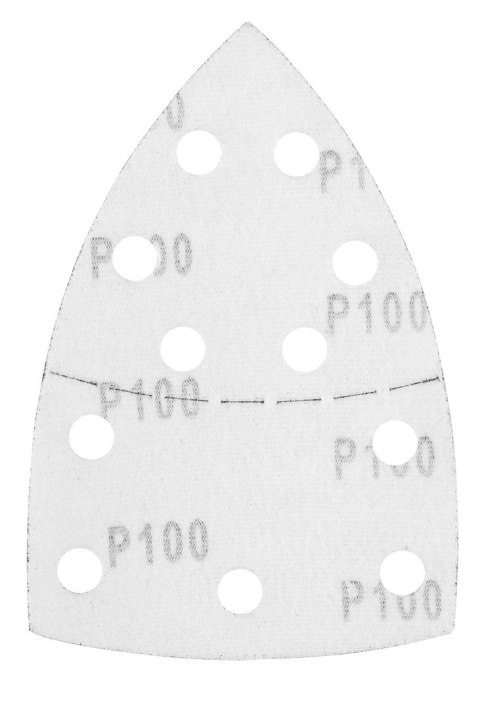Papiery ścierne na rzep, żelazko 102 x 152 mm, P100, 5 szt., z 11 otworami Papiery ścierne na rzep, żelazko 102 x 152 mm, P100, 5 szt., z 11 otworami