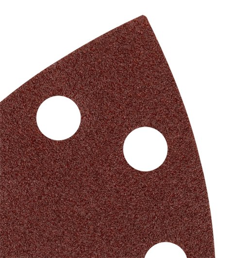 Papiery ścierne na rzep, żelazko 102 x 152 mm, P100, 5 szt., z 11 otworami Papiery ścierne na rzep, żelazko 102 x 152 mm, P100, 5 szt., z 11 otworami