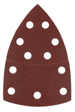 Papiery ścierne na rzep, żelazko 102 x 152 mm, P120, 5 szt., z 11 otworami