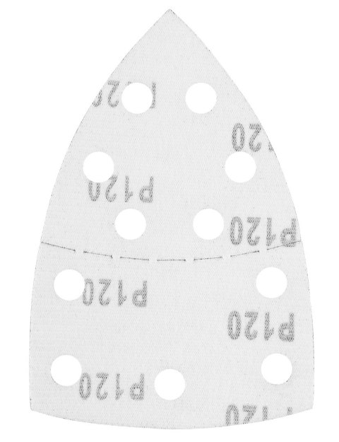 Papiery ścierne na rzep, żelazko 102 x 152 mm, P120, 5 szt., z 11 otworami Papiery ścierne na rzep, żelazko 102 x 152 mm, P120, 5 szt., z 11 otworami