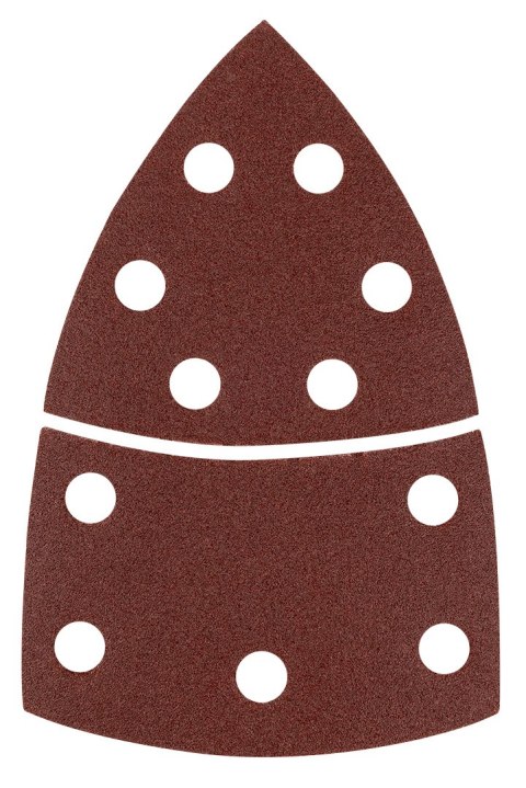 Papiery ścierne na rzep, żelazko 102 x 152 mm, P120, 5 szt., z 11 otworami Papiery ścierne na rzep, żelazko 102 x 152 mm, P120, 5 szt., z 11 otworami