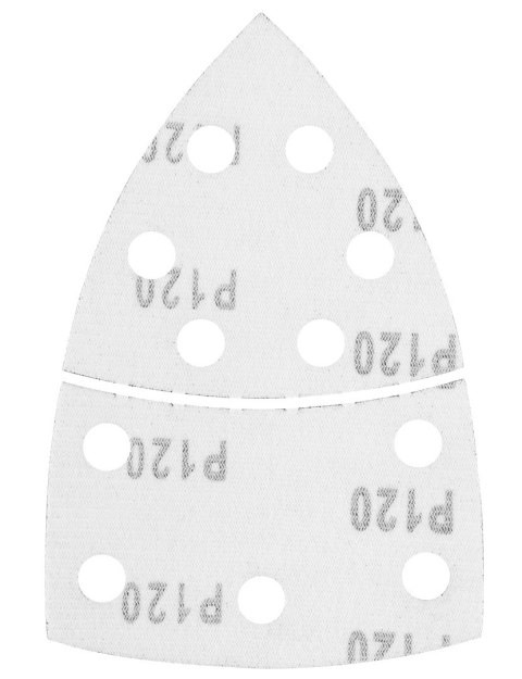 Papiery ścierne na rzep, żelazko 102 x 152 mm, P120, 5 szt., z 11 otworami Papiery ścierne na rzep, żelazko 102 x 152 mm, P120, 5 szt., z 11 otworami