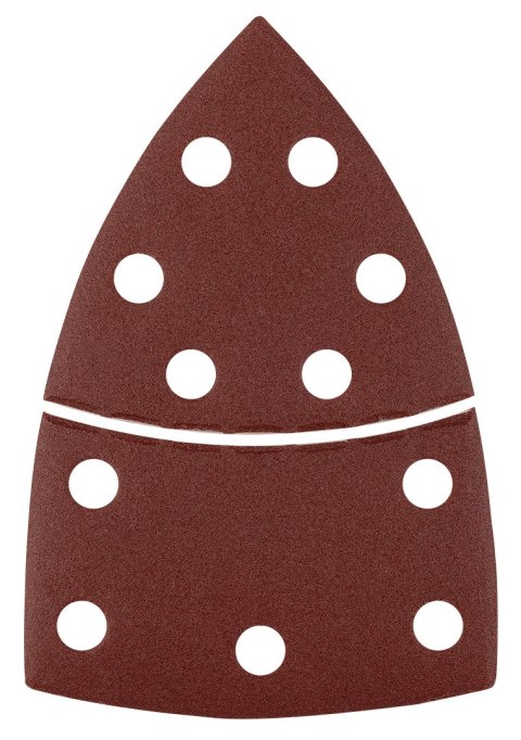 Papiery ścierne na rzep, żelazko 102 x 152 mm, P180, 5 szt., z 11 otworami Papiery ścierne na rzep, żelazko 102 x 152 mm, P180, 5 szt., z 11 otworami