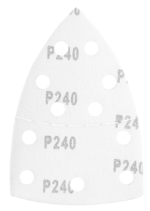 Papiery ścierne na rzep, żelazko 102 x 152 mm, P240, 5 szt., z 11 otworami Papiery ścierne na rzep, żelazko 102 x 152 mm, P240, 5 szt., z 11 otworami