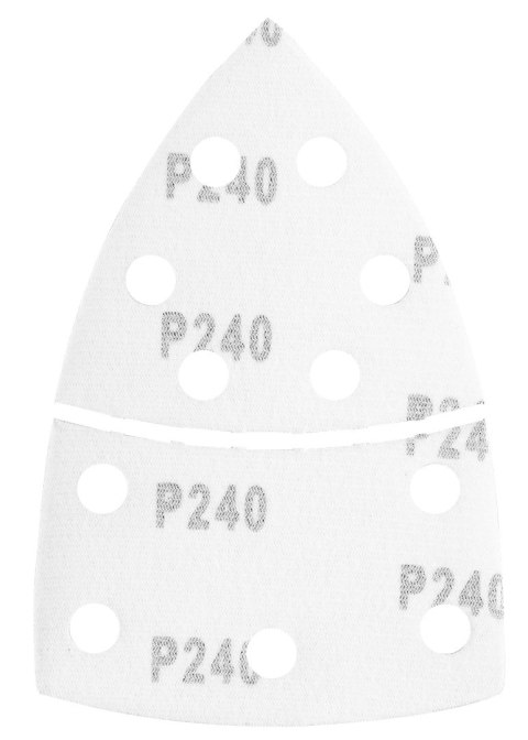 Papiery ścierne na rzep, żelazko 102 x 152 mm, P240, 5 szt., z 11 otworami Papiery ścierne na rzep, żelazko 102 x 152 mm, P240, 5 szt., z 11 otworami