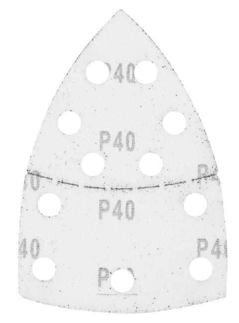 Papiery ścierne na rzep, żelazko 102 x 152 mm, P40, 5 szt., z 11 otworami Papiery ścierne na rzep, żelazko 102 x 152 mm, P40, 5 szt., z 11 otworami
