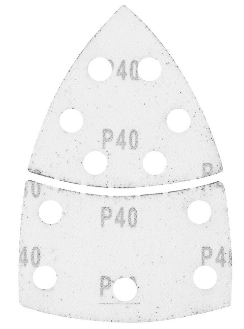Papiery ścierne na rzep, żelazko 102 x 152 mm, P40, 5 szt., z 11 otworami Papiery ścierne na rzep, żelazko 102 x 152 mm, P40, 5 szt., z 11 otworami