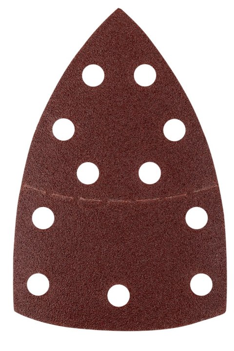 Papiery ścierne na rzep, żelazko 102 x 152 mm, P80, 5 szt., z 11 otworami Papiery ścierne na rzep, żelazko 102 x 152 mm, P80, 5 szt., z 11 otworami