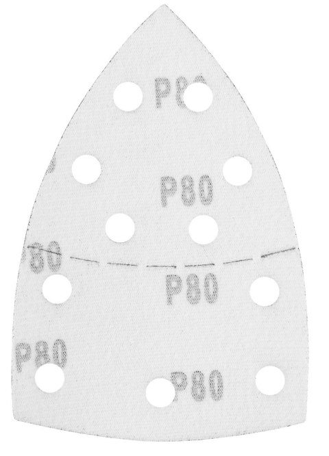 Papiery ścierne na rzep, żelazko 102 x 152 mm, P80, 5 szt., z 11 otworami Papiery ścierne na rzep, żelazko 102 x 152 mm, P80, 5 szt., z 11 otworami