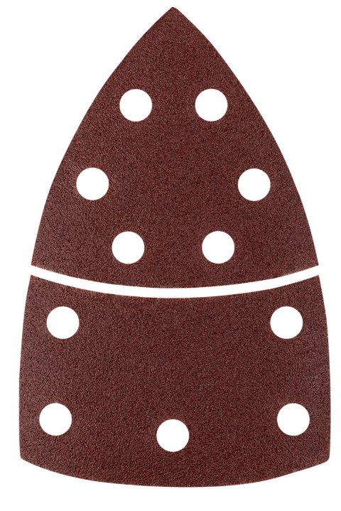 Papiery ścierne na rzep, żelazko 102 x 152 mm, P80, 5 szt., z 11 otworami Papiery ścierne na rzep, żelazko 102 x 152 mm, P80, 5 szt., z 11 otworami