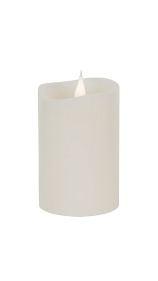 Świeca woskowa LED mała ivory