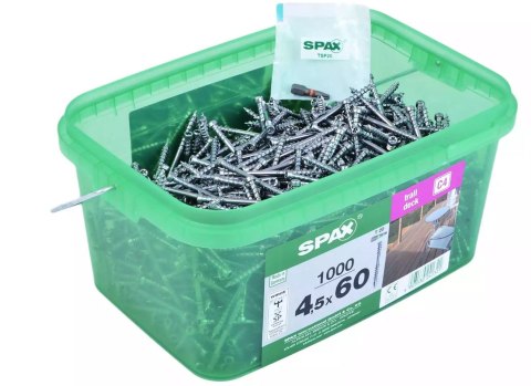 WKRĘT TARASOWY (1000) C4 4.5*60MM SPAX-D +BIT T20 WKRĘT TARASOWY (1000) C4 4.5*60MM SPAX-D +BIT T20
