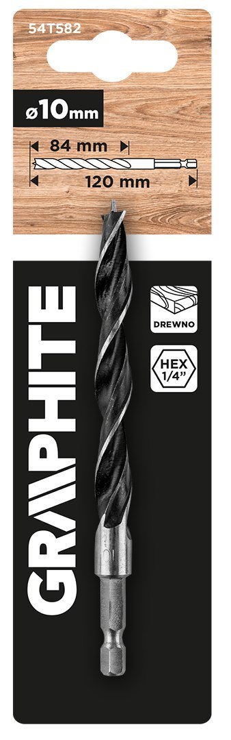 Wiertło do drewna Hex 10.0 mm