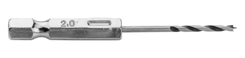 Wiertło do drewna Hex 2.0 mm Wiertło do drewna Hex 2.0 mm
