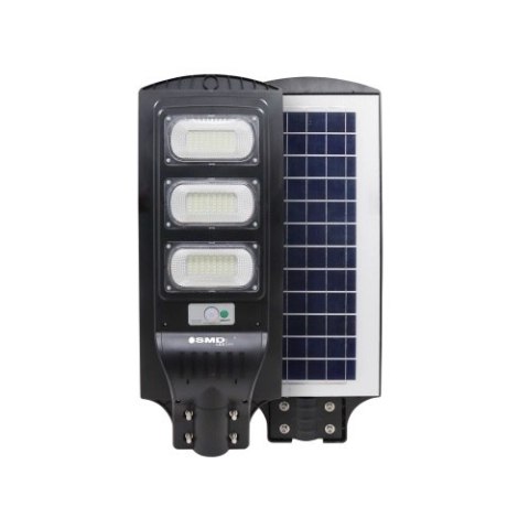 LAMPA LED ULICZNA SOLARNA 150W 12.6AH 6000K 3000LM + UCHWYT LAMPA LED ULICZNA SOLARNA 150W 12.6AH 6000K 3000LM + UCHWYT