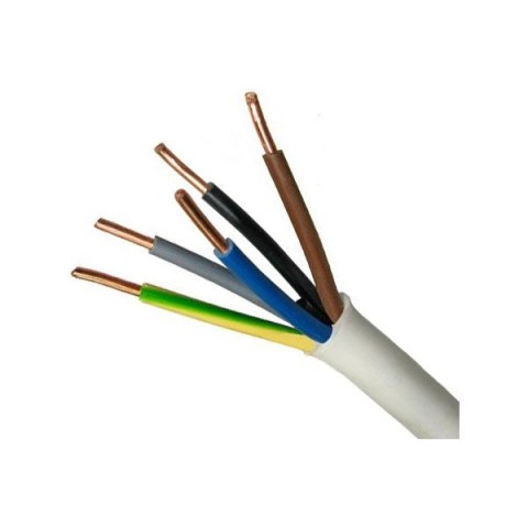 PRZEWÓD YDY 5X2,5 ŻO BIAŁY 450/750V PRZEWÓD YDY 5X2,5 ŻO BIAŁY 450/750V