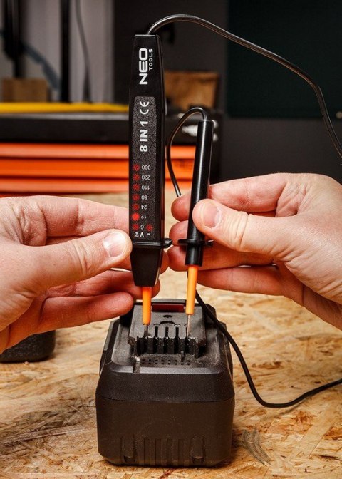 WIELOFUNKCYJNY TESTER NAPIĘCIA 8 W 1 AC/DC 6-380V WIELOFUNKCYJNY TESTER NAPIĘCIA 8 W 1 AC/DC 6-380V