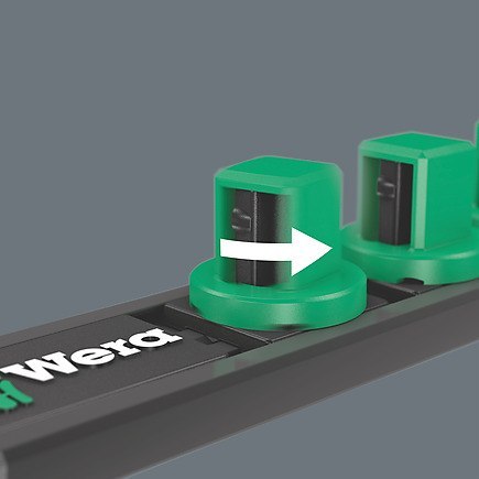 ZES. KLUCZY NASADOWYCH, 3/8'' 10 CZĘŚ.LISTWA MAGNETYCZN