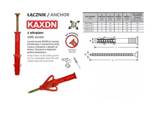 KOŁEK RAMOWY WSZECHSTRONNY KAXDN 8*100MM NYLON