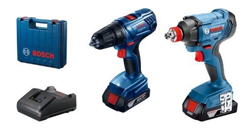 ZESTAW 18 V KLUCZ GDX 180-LI+ WKRĘTARKA GSR180-LI 2*2.0AH ZESTAW 18 V KLUCZ GDX 180-LI+ WKRĘTARKA GSR180-LI 2*2.0AH