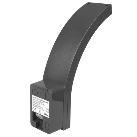 Lampa LED z czujnikiem ruchu Maclean, czujnik ruchu PIR, kolor szary, 10W, IP54, 750lm, neutralna biała (4000K) MCE244 GR Lampa LED z czujnikiem ruchu Maclean, czujnik ruchu PIR, kolor szary, 10W, IP54, 750lm, neutralna biała (4000K) MCE244 GR