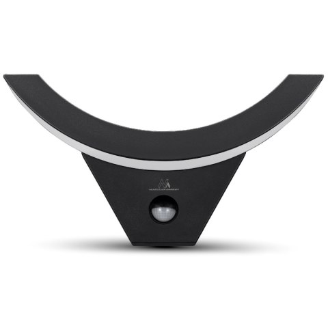Lampa LED z czujnikiem ruchu Maclean, czujnik ruchu na podczerwień, kolor czarny, 10W, IP54, 800lm, MCE290 B