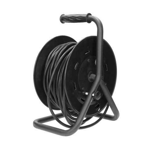 Przedłużacz bębnowy, 4 gniazda 2P+Z (schuko), kabel PVC H05VV-F 3x1,5mm?, długość - 25m, STAŁE GNIAZDA, termik, przesłony torów Przedłużacz bębnowy, 4 gniazda 2P+Z (schuko), kabel PVC H05VV-F 3x1,5mm?, długość - 25m, STAŁE GNIAZDA, termik, przesłony torów