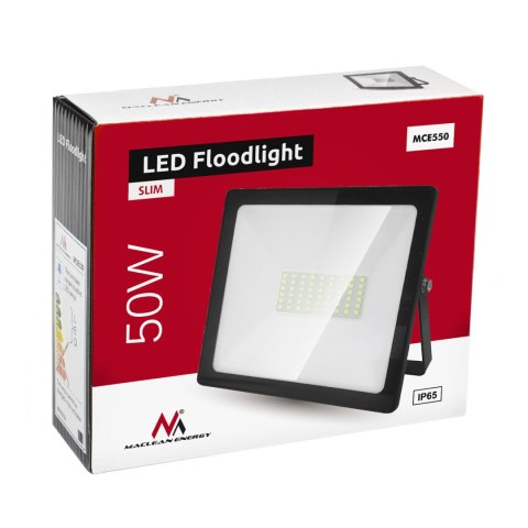 Naświetlacz LED Maclean, Slim 50W, Warm White (3000K), IP65, WW, PREMIUM, MCE550 WW Naświetlacz LED Maclean, Slim 50W, Warm White (3000K), IP65, WW, PREMIUM, MCE550 WW