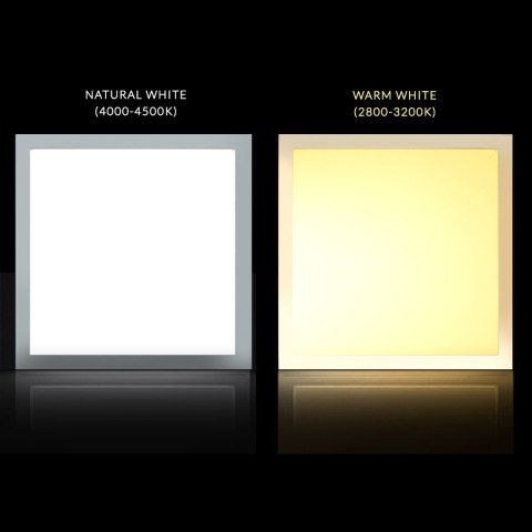 Panel LED Maclean, Sufitowy, slim 40W, 595x595x8mm, neutral white (4000K), raster, funkcja FLICKER-FREE, MCE540 Panel LED Maclean, Sufitowy, slim 40W, 595x595x8mm, neutral white (4000K), raster, funkcja FLICKER-FREE, MCE540