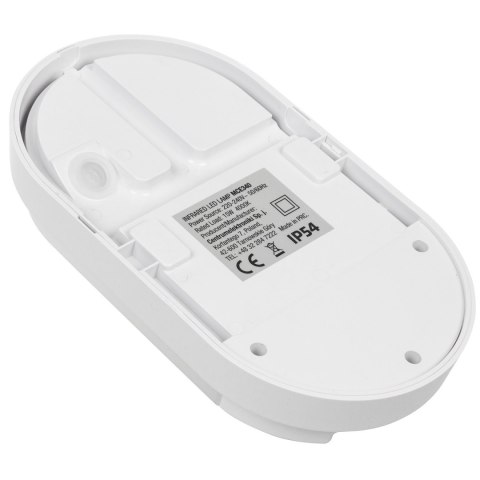 Lampa LED z czujnikiem ruchu Maclean, na podczerwień, kolor biały, 15W, IP54, barwa naturalna biała (4000K), 1100lm, MCE340 W