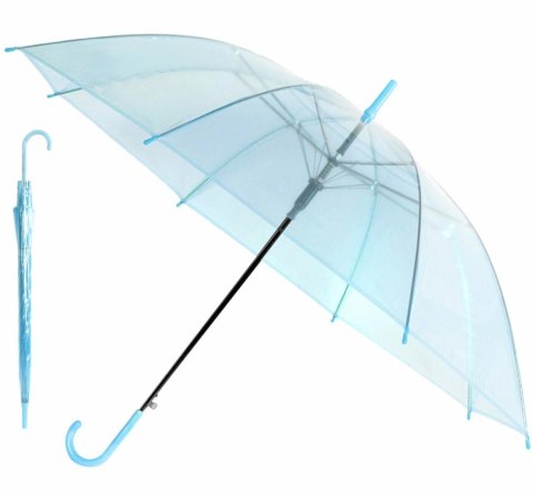 BQ13B Parasol przezroczysty niebieski BQ13B Parasol przezroczysty niebieski